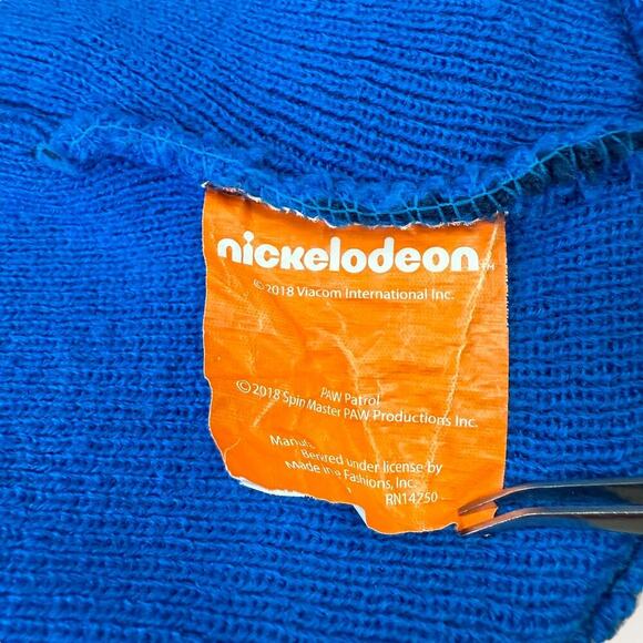 Nickelodeon PAW Patrol Beanie Cap Hat Outdoor Knit Boys Toddler Size 2T-5T Blue - Picture 5 of 7